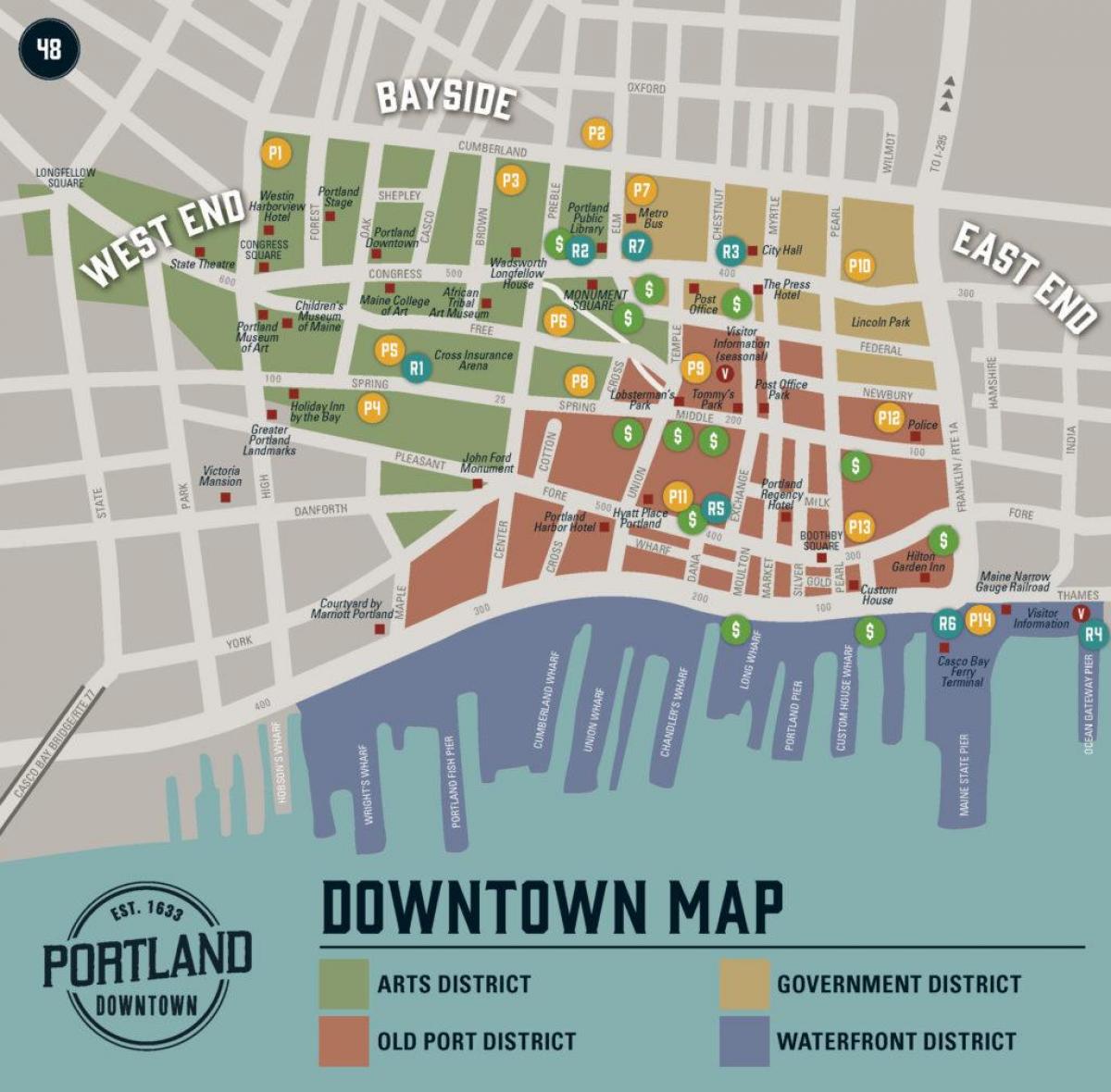 kort app Portland