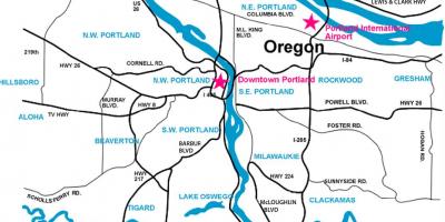 Portland area map